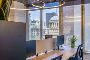 3 Person Coworking Desk