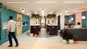 46 Person Coworking Desk