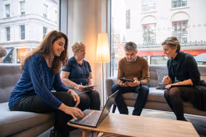 6 Person Coworking Desk