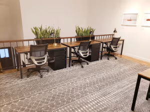 3 Person Coworking Desk