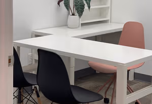 3 Person Coworking Desk