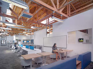 3 Person Coworking Desk