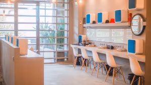 3 Person Coworking Desk