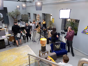 3 Person Coworking Desk