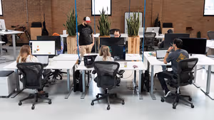 2 Person Coworking Desk
