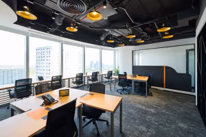 3 Person Coworking Desk