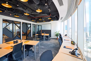 3 Person Coworking Desk