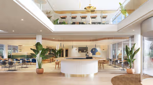 3 Person Coworking Desk