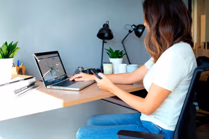 2 Person Coworking Desk