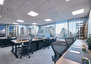 3 Person Coworking Desk