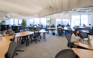 3 Person Coworking Desk