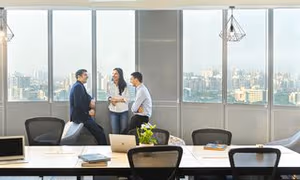 3 Person Coworking Desk