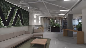 3 Person Coworking Desk