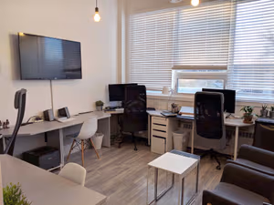 3 Person Coworking Desk