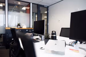3 Person Coworking Desk