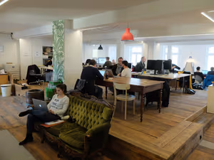 5 Person Coworking Desk