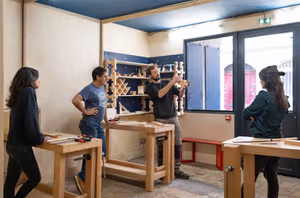 4 Person Coworking Desk