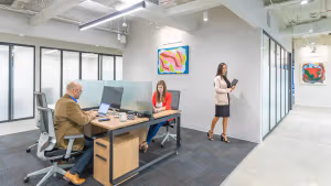 3 Person Coworking Desk