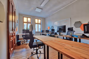 3 Person Coworking Desk