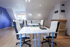 3 Person Coworking Desk