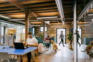 3 Person Coworking Desk