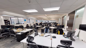 3 Person Coworking Desk