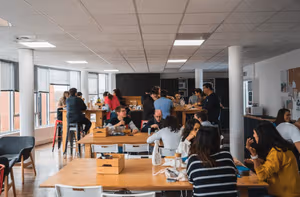3 Person Coworking Desk