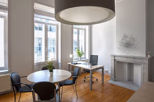 3 Person Coworking Desk