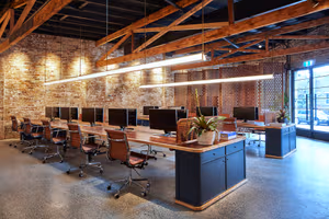 3 Person Coworking Desk