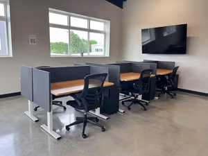 3 Person Coworking Desk