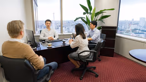 3 Person Coworking Desk
