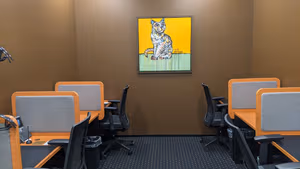 3 Person Coworking Desk