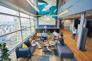 3 Person Coworking Desk