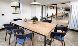 3 Person Coworking Desk