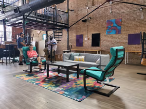 3 Person Coworking Desk