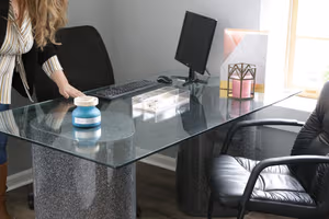 3 Person Coworking Desk