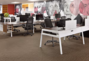 3 Person Coworking Desk