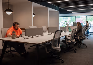 3 Person Coworking Desk
