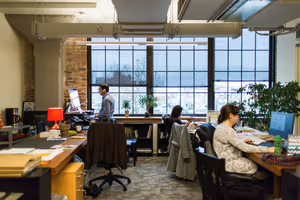 3 Person Coworking Desk