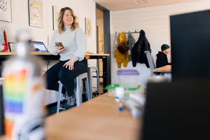 3 Person Coworking Desk