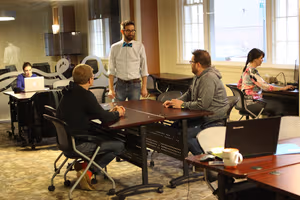 3 Person Coworking Desk