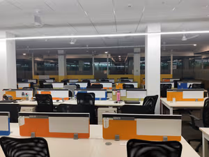 3 Person Coworking Desk