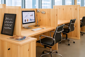 1 Person Coworking Desk