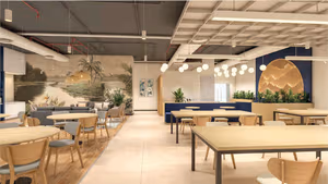 3 Person Coworking Desk