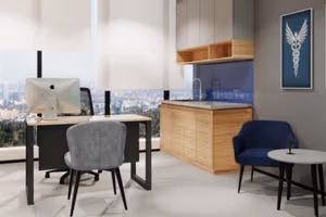 2 Person Coworking Desk