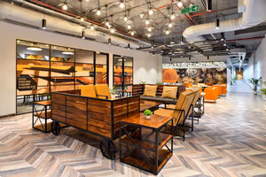 3 Person Coworking Desk