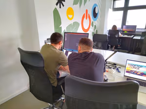 3 Person Coworking Desk