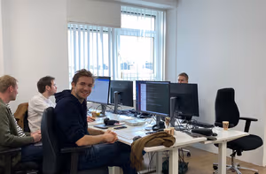 3 Person Coworking Desk