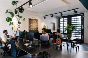 3 Person Coworking Desk