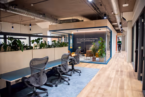 3 Person Coworking Desk